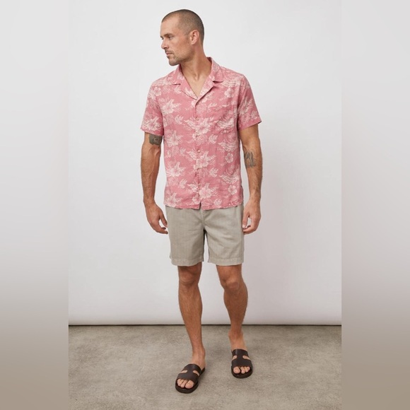 NWT - Rails Waimea Floral Short Sleeve Camp Shirt in Lava Lava Rose - Size L - Picture 4 of 7